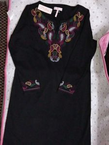 Stylish Black Embroidered Top