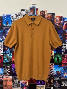 Uniqlo Mustard Yellow Short Sleeve Polo Shirt