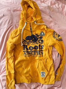 Roots Athletics Yellow Zip Hoodie