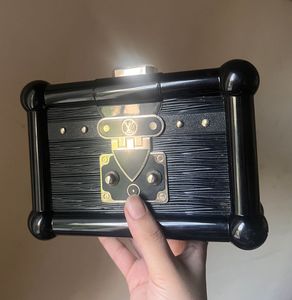 Rare LV lucite black clutch