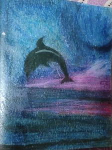 Dolphin Jumping Artwork