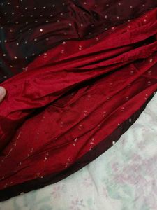Elegant Maroon Embellished Ethnic Gown