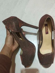 PRICE DROP Shuz Touch Bronze Women Heel Clearance