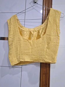 Elegant Yellow Kurta plazo Set with Sequins