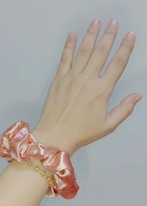 Soft Silk/Satin Scrunchie set of 2 at ₹130 only