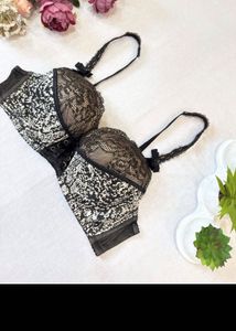 Designer Black Lace Bra