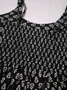 Cute Black &amp; White Print Cami Top