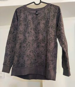 Women Floral Printed Pullover Sweatshirt