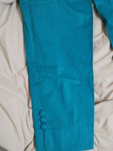 Teal Blue Ladies Pants(SIZE-3XL)
