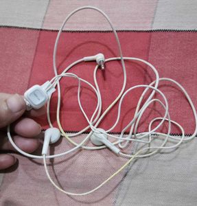 White Wired Earphones