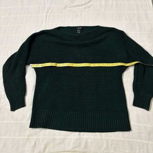 Forever 21 Forest Green Knit Sweater