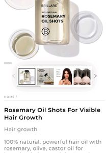 100% Natural Rosemary Oil Shots