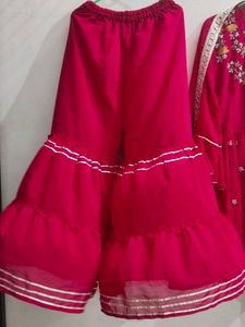 Stunning rose pink Embroidered Kurta Set