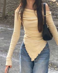 Stylish Off-Shoulder Long Sleeve Top