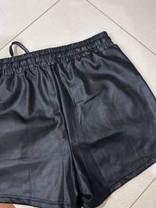 Leather shorts