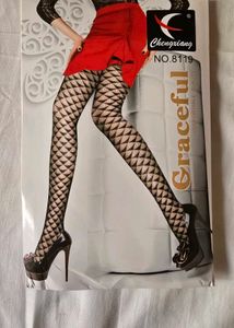 Stylish Black Fishnet Tights
