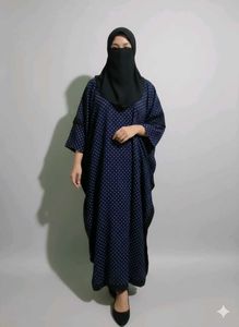 Elegant Polka Dot Abaya