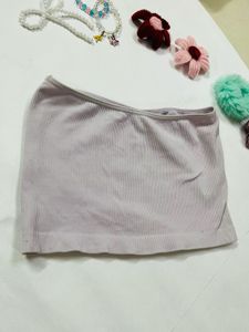 Lilac Ribbed Tube Top
