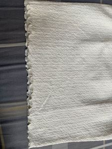White Textured Sleeveless Top