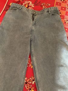 Wide Leg Grey Denim Jeans