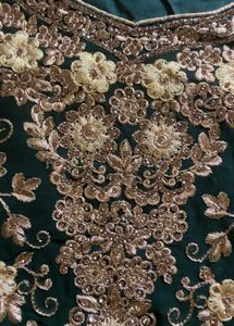 Elegant Green Embroidered Kurta set