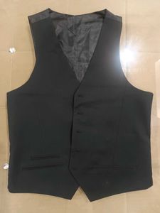 Classic Black Formal Vest Medium Size