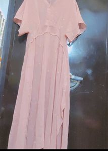 Light Pink Long Dress For 36 Bust