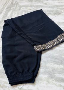 Elegant Black Kurta Set with Gold Embroidery