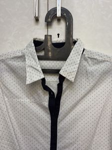 Chic Polka Dot Button-Up Shirt