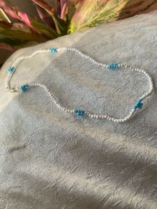 White Small Beads Beautiful Meck Piece