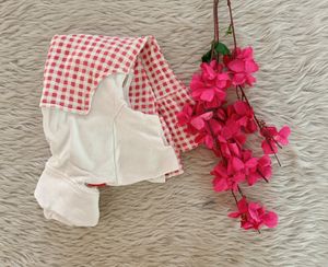 Baby Go White and Red Frock (Girls)