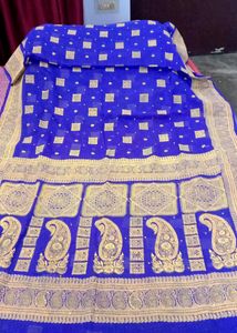 New Party Wear Saree With Blouse Purple Colour 💜