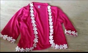 Charming Pink Floral Shrug