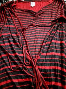 Striped Top With Tie Knots