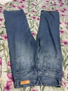 Women's Blue Wide Leg Jeans