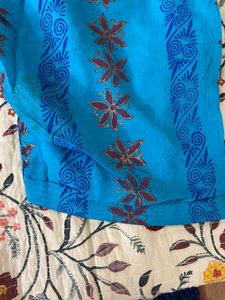 Blue Floral Salwar