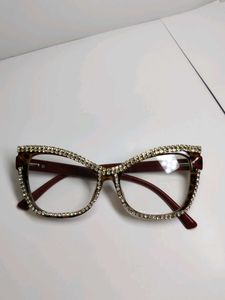 Sparkling Cat-Eye Glasses