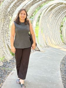Classic Grey Sleeveless Peplum Top