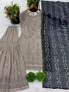 Embroidered Kurta Set with Dupatta