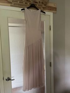 zara dull pink dress