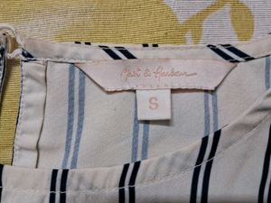 Stylish Striped Peplum Top