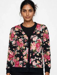 Floral Print Cardigan