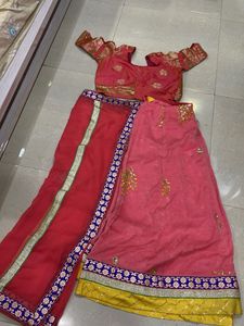 Pink Lehenga Choli Set