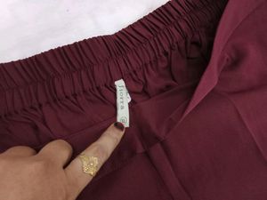Maroon Embroidered Salwar Kameez