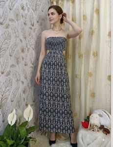 Forever 21 Boho Pattern Strapless Maxi Dress