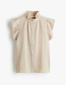 H&M cotton beige top
