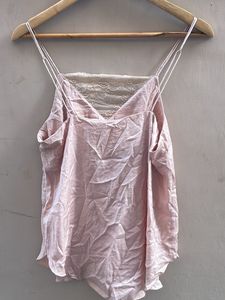Light Pink Lace Trim Cami