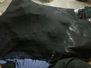 New Black Sequence saree with attached blouse piec
