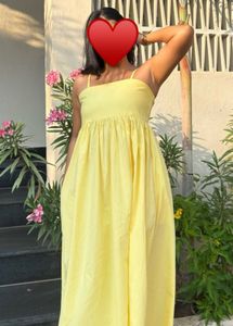 Bright Yellow Long Sundress