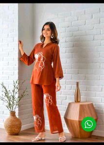 Stylish Women's Orange Kurta Set